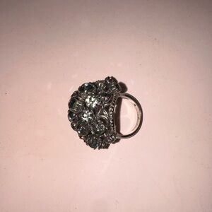 Elegant Silver Gemstone Ring